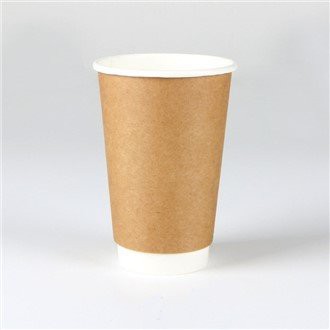 Kraft doble veggpapir kaffekopper